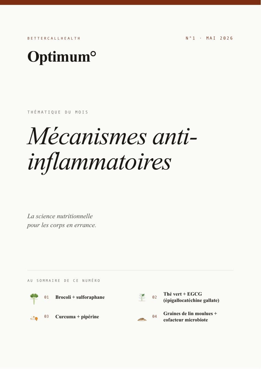 Optimum° N°1 · Mai 2026 · Mécanismes anti-inflammatoires