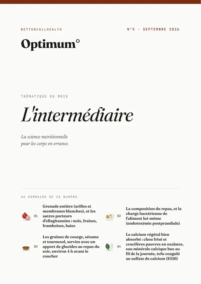 Optimum° N°5 · Septembre 2026 · L'intermédiaire