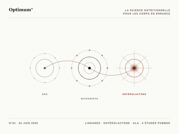 Optimum° N°04 — cascade microbiote graines de lin